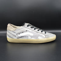 Golden Goose superstar paillettes argent/blanc/beige - T38