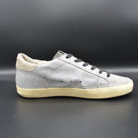 Golden Goose superstar paillettes argent/blanc/beige - T38