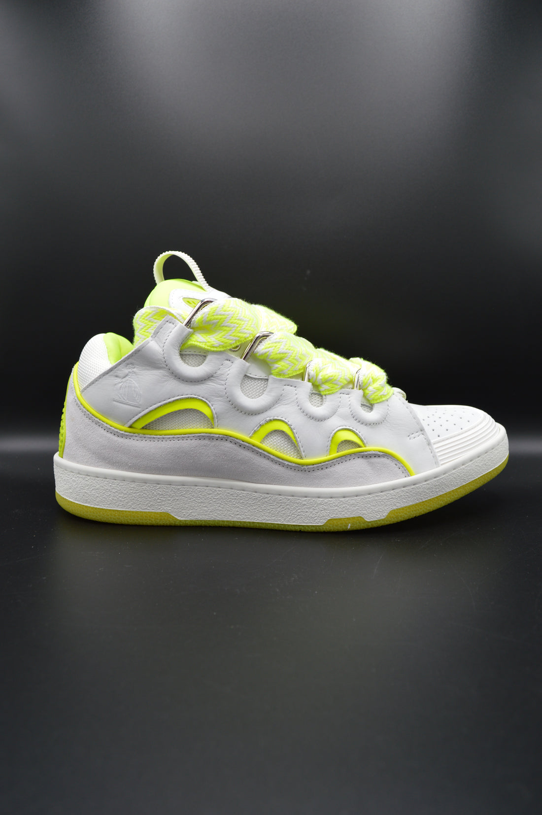 Lanvin Curb/ blanc/jaune/gris - T43